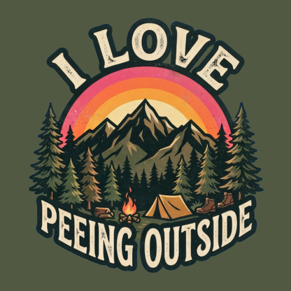 I Love Peeing Outside
